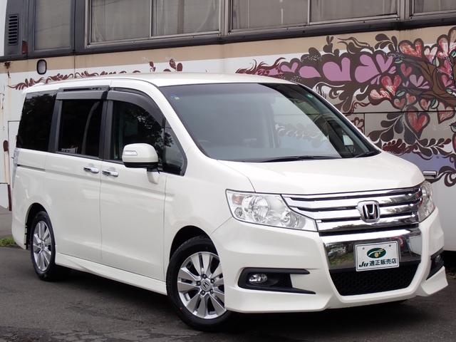 ステップワゴンスパーダ Z HDDナビエディション 1年間走行無制限保証付き スマートキー ナビ フルセグTV CD DVD バックカメラ ETC 両側自動ドア HIDライト オートライト パドルシフト 純正16インチアルミホイール タイミングチェーン(21枚目)