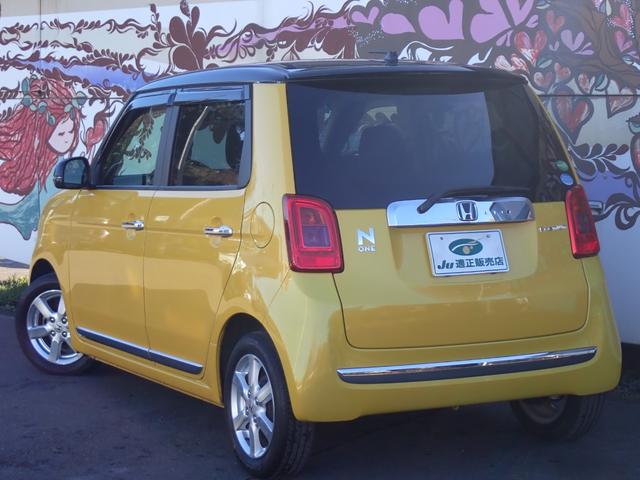 N-ONE プレミアム・Lパッケージ 1年間走行無制限保証 プッシュスタート ナビ TV CD ETC HIDライト オートライト サイドカーテンエアB ドライブレコーダー 純正14インチアルミホイール タイミングチェーン ツートンルーフ(25枚目)