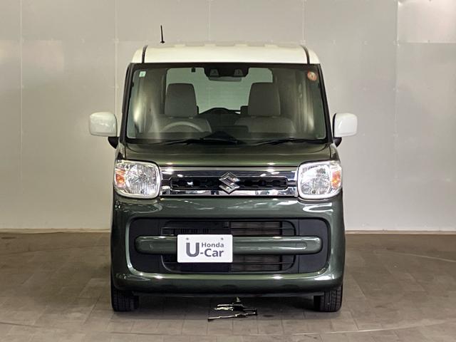 スペーシア ハイブリッドX 禁煙 ケンウッドナビ 両側電動スライドドア 追突被害軽減ブレーキ リアカメラ スマートキー シートヒーター サイドエアバック Bluetooth USB 地デジ CD/DVD レーンキープ ETC(5枚目)