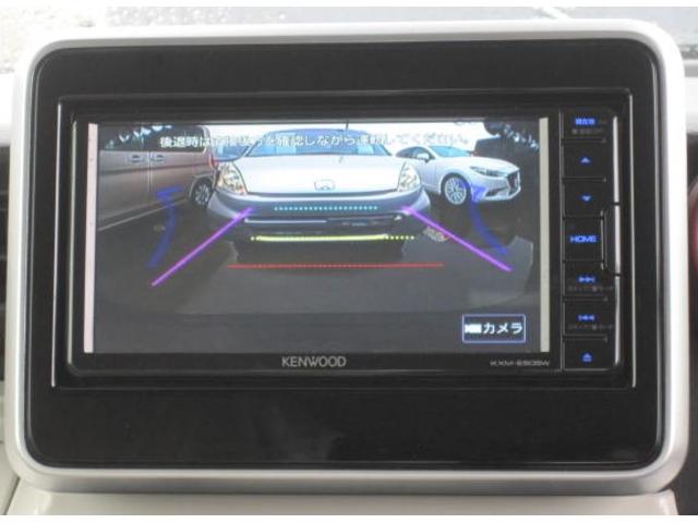 スペーシア ハイブリッドX 禁煙 ケンウッドナビ 両側電動スライドドア 追突被害軽減ブレーキ リアカメラ スマートキー シートヒーター サイドエアバック Bluetooth USB 地デジ CD/DVD レーンキープ ETC(13枚目)