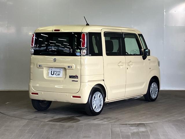 スペーシア ハイブリッドG 禁煙 ストラーダナビ デュアルセンサーブレーキサポート スマートキー 追突被害軽減ブレーキ レーンキープ HID 地デジ CD/DVD 横滑り防止装置 弊社下取り車 イモビライザー タイヤ2024年(7枚目)