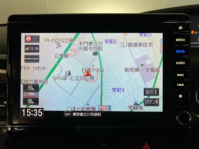 N-BOXカスタム G・EXターボホンダセンシング 純正8intナビ Rカメラ 無限フルエアロ 無限アルミ センシング 両側電動ドア スマートキー 弊社下取り車 Bluetooth USB ミュージックサーバー ETC 追突被害軽減ブレーキ ACC(4枚目)