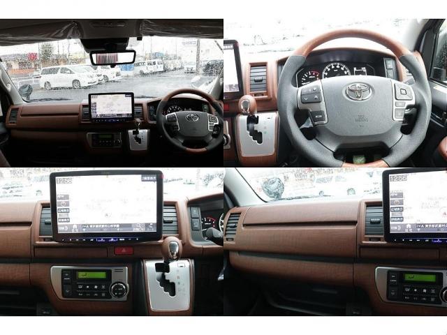 ハイエースバン ロングスーパーGL オリジナルフロントバンパーオリジナルオーバーフェンダーオリジナルLEDテールオリジナル16インチアルミオープンカントリー16インチタイヤアルパインBIG-X11インチナビビルトインETC2.0装備(14枚目)