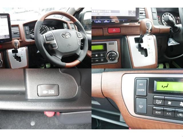 ハイエースバン ロングスーパーGL オリジナルフロントバンパーオリジナルオーバーフェンダーオリジナルLEDテールオリジナル16インチアルミオープンカントリー16インチタイヤアルパインBIG-X11インチナビビルトインETC2.0装備(17枚目)