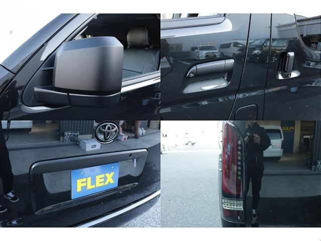 ハイエースワゴン GL Ver1シートアレンジ施工オリジナルフロントバンパーオリジナル16インチアルミオリジナルオーバーフェンダーオリジナルLEDテールライトアルパインBIG-X11インチナビ12.8フリップダウンモニター(10枚目)