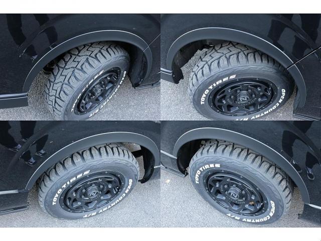 ハイエースワゴン GL Ver1シートアレンジ施工オリジナルフロントバンパーオリジナル16インチアルミオリジナルオーバーフェンダーオリジナルLEDテールライトアルパインBIG-X11インチナビ12.8フリップダウンモニター(12枚目)