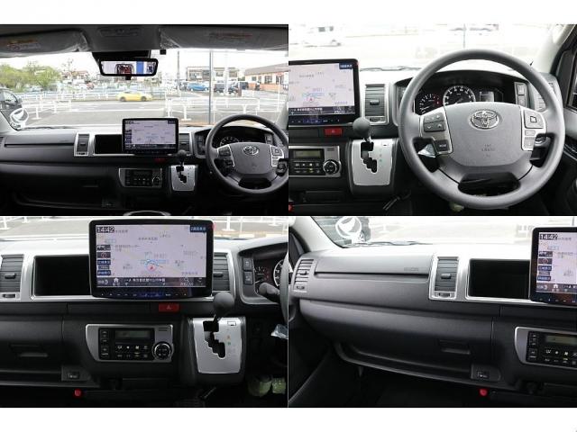ハイエースワゴン GL Ver1シートアレンジ施工オリジナルフロントバンパーオリジナル16インチアルミオリジナルオーバーフェンダーオリジナルLEDテールライトアルパインBIG-X11インチナビ12.8フリップダウンモニター(14枚目)