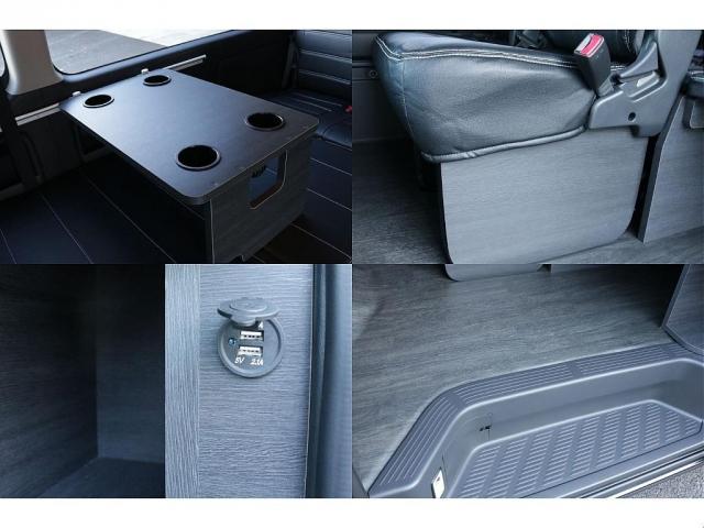 ハイエースワゴン GL Ver1シートアレンジ施工オリジナルフロントバンパーオリジナル16インチアルミオリジナルオーバーフェンダーオリジナルLEDテールライトアルパインBIG-X11インチナビ12.8フリップダウンモニター(19枚目)