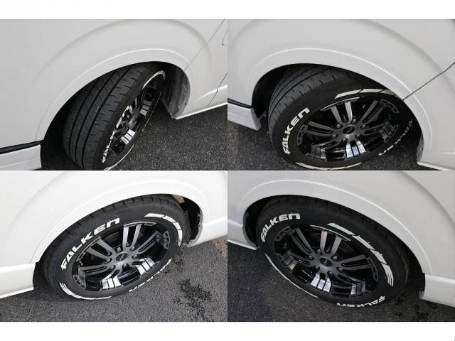 ハイエースワゴン 　Ｖｅｒ１シートアレンジ施工オリジナルフロントスポイラーオリジナルオーバーフェンダーオリジナル１７インチアルミオリジナルＬＥＤテールアルパインＢＩＧ－Ｘ１１インチナビアルパインフリップダウンモニター装備（12枚目）