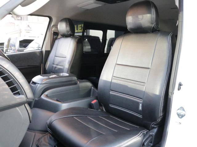 ハイエースワゴン 　Ｖｅｒ１シートアレンジ施工オリジナルフロントスポイラーオリジナルオーバーフェンダーオリジナル１７インチアルミオリジナルＬＥＤテールアルパインＢＩＧ－Ｘ１１インチナビアルパインフリップダウンモニター装備（22枚目）