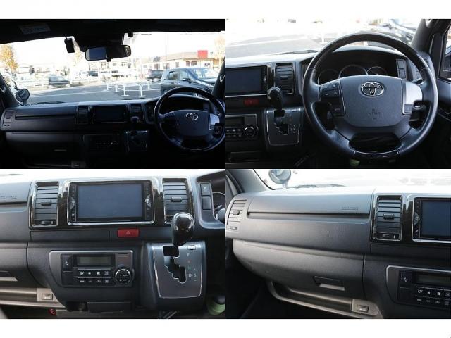 ハイエースバン オリジナルフロントスポイラー2インチローダウンオリジナルLEDテールライトオリジナル17インチアルミナスカー17インチタイヤオリジナルワークタイプベットKIT純正7インチSDナビバックカメラ装備(14枚目)