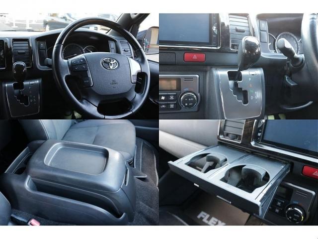 ハイエースバン オリジナルフロントスポイラー2インチローダウンオリジナルLEDテールライトオリジナル17インチアルミナスカー17インチタイヤオリジナルワークタイプベットKIT純正7インチSDナビバックカメラ装備(17枚目)