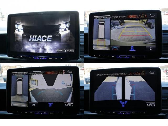 ハイエースワゴン オリジナルフロントスポイラーオリジナルオーバーフェンダーオリジナル18インチアルミ2.5インチダウンレガンスLEDテールアルパインBIG-X11インチナビアルパイン12.8フリップダウンETC2.0(15枚目)