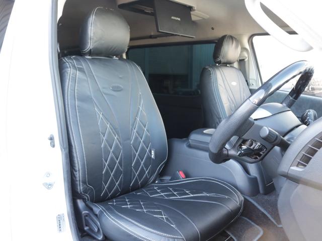 ハイエースワゴン オリジナルフロントスポイラーオリジナルオーバーフェンダーオリジナル18インチアルミ2.5インチダウンレガンスLEDテールアルパインBIG-X11インチナビアルパイン12.8フリップダウンETC2.0(21枚目)