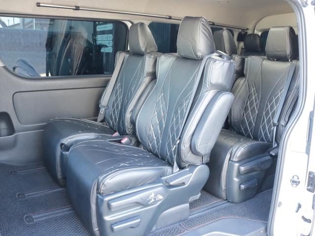 ハイエースワゴン オリジナルフロントスポイラーオリジナルオーバーフェンダーオリジナル18インチアルミ2.5インチダウンレガンスLEDテールアルパインBIG-X11インチナビアルパイン12.8フリップダウンETC2.0(24枚目)