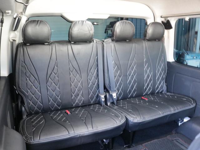 ハイエースワゴン オリジナルフロントスポイラーオリジナルオーバーフェンダーオリジナル18インチアルミ2.5インチダウンレガンスLEDテールアルパインBIG-X11インチナビアルパイン12.8フリップダウンETC2.0(27枚目)