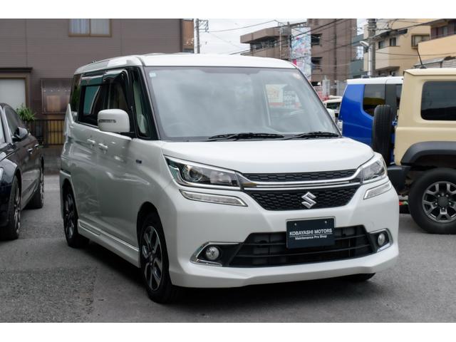 ソリオバンディット ハイブリッドMV 自社整備工場3年自社保証付 両側電動スライドドア ナビ TVフルセグ Bluetooth バックカメラ ETC LEDヘッドライト 純正アルミ シートヒーター バッテリー新品交換 エンジオイル交換(55枚目)