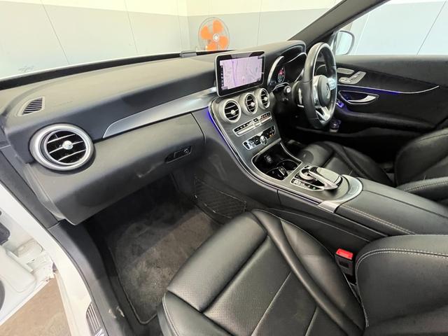 Ｃクラス Ｃ２００アバンギャルド　ＡＭＧライン　黒革　ＢＳＭ　純正ナビ（Ｂｌｕｅｔｏｏｔｈ／ＣａｒＰｌａｙ／フルセグ）　衝突被害軽減システム　バックカメラ　ＡＣＣ　ＬＫＡ　パーキングアシスト　パワーシート　シートヒーター　エアサスペンション（39枚目）