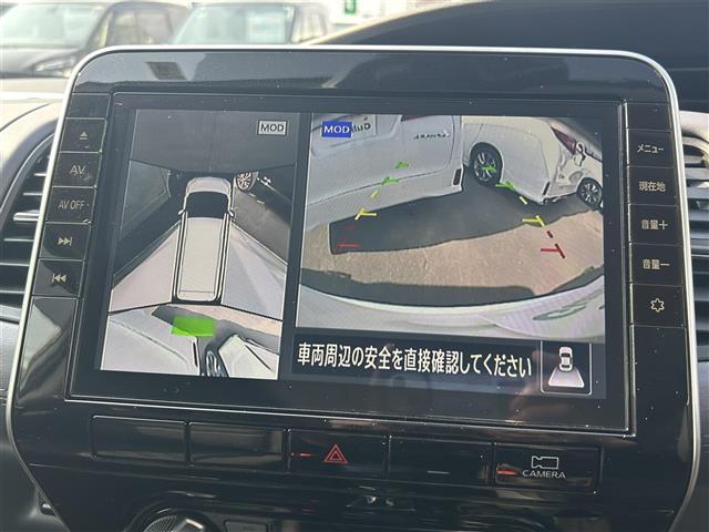 セレナ ハイウェイスターV 純正10型SDナビ(フルセグTV・CD・DVD・BT) アラウンドビューモニター プロパイロット エマージェンシーブレーキ コーナーセンサー BSM 両側パワスラ 純正前後ドラレコ ETC(6枚目)