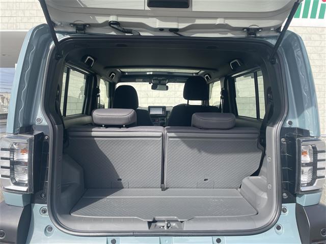 タフト X 社外7型SDナビ(フルセグTV/BT) バックカメラ コーナーセンサー オートホールド 衝突軽減 横滑り防止 スカイフィールトップ 置くだけ充電 ETC オートライト USB 純正フロアマット(14枚目)