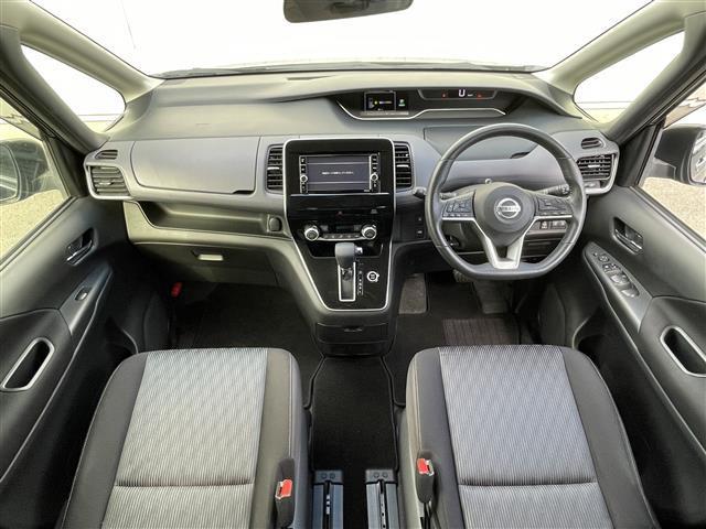 セレナ ハイウェイスターV 純正7型SDナビ(フルセグTV/CD/DVD/BT) アラウンドビューモニター フリップダウンモニター クルーズコントロール エマージェンシーブレーキ コーナーセンサー BSM 両側パワスラ(3枚目)