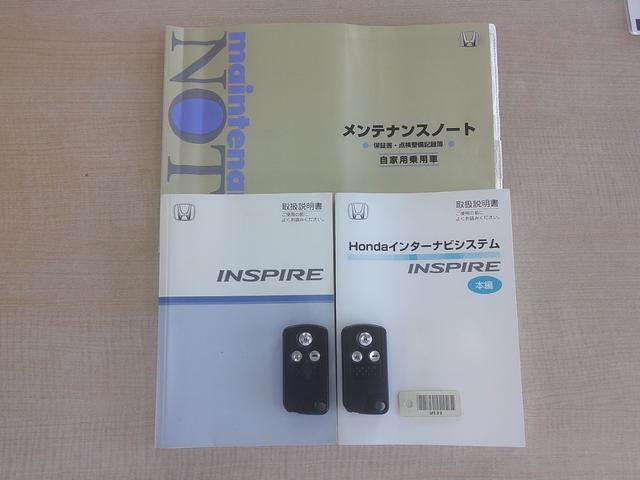インスパイア ３０ＴＬ　純正フルエアロ　ダウンサス　社外１８インチアルミホイール　ブラックレザーパワーシート　ＨＤＤインターナビゲーション　バックカメラ　ＥＴＣ　ＩＨＣＣ　スアートキー＆キーレススタート　ＨＩＤ　Ｔスポイラー（39枚目）