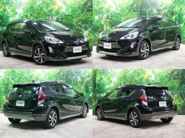 アクア X-アーバン 純正SDナビ ワンセグTV ハーフレザー シートヒーター ナノイー スマートキー 純正16インチ ルーフレール ビルトインETC プッシュスタート ウインカーミラー バックカメラ(2枚目)