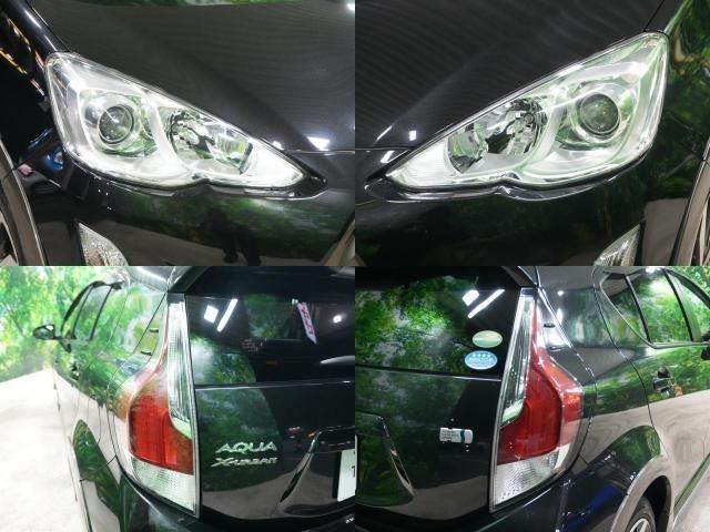 アクア X-アーバン 純正SDナビ ワンセグTV ハーフレザー シートヒーター ナノイー スマートキー 純正16インチ ルーフレール ビルトインETC プッシュスタート ウインカーミラー バックカメラ(4枚目)