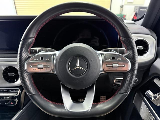 Ｇクラス Ｇ３５０ｄ　ＡＭＧライン　法人ワンオーナー　ＡＭＧライン　ラグジュアリーパッケージ　ガラスサンルーフ　ブラック本革シート（レッドステッチ）　アダプティブダンピングシステム　ブルメスターサラウンドシステム　ディーラー整備車（57枚目）
