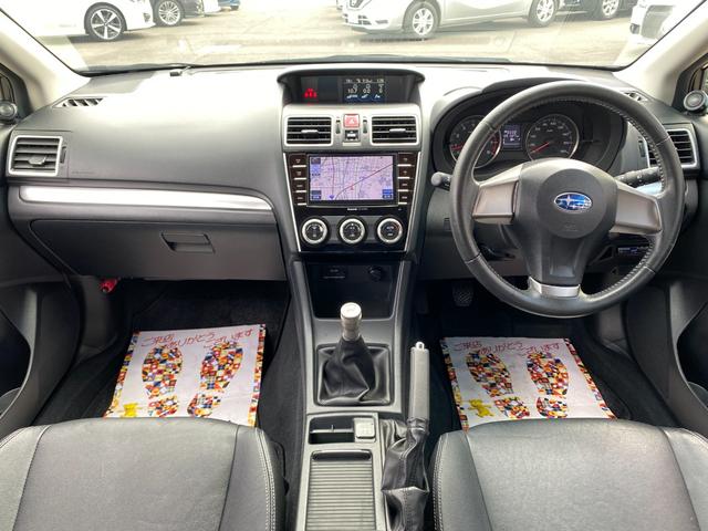 インプレッサスポーツ 1.6i-L 5速MT車 柿本改マフラー STIフロントリップ SDナビ フルセグ Bluetooth ETC Pスタート 社外アルミ タイミングチェーン HIDライト LEDフォグ 黒革シート シートヒーター(8枚目)