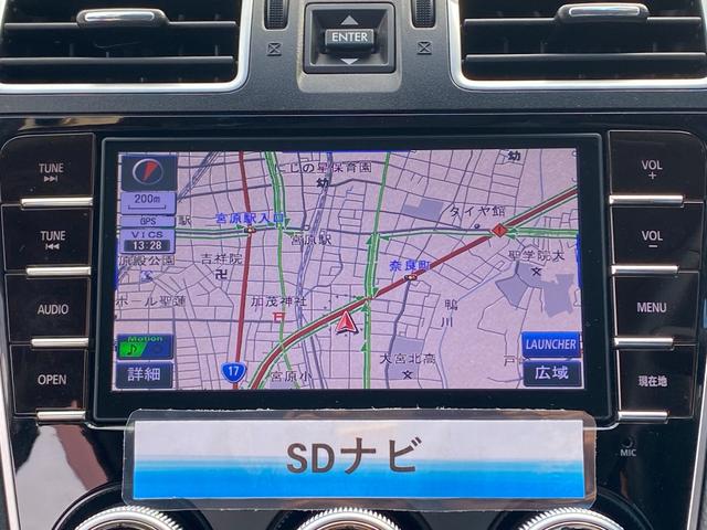 インプレッサスポーツ 1.6i-L 5速MT車 柿本改マフラー STIフロントリップ SDナビ フルセグ Bluetooth ETC Pスタート 社外アルミ タイミングチェーン HIDライト LEDフォグ 黒革シート シートヒーター(10枚目)