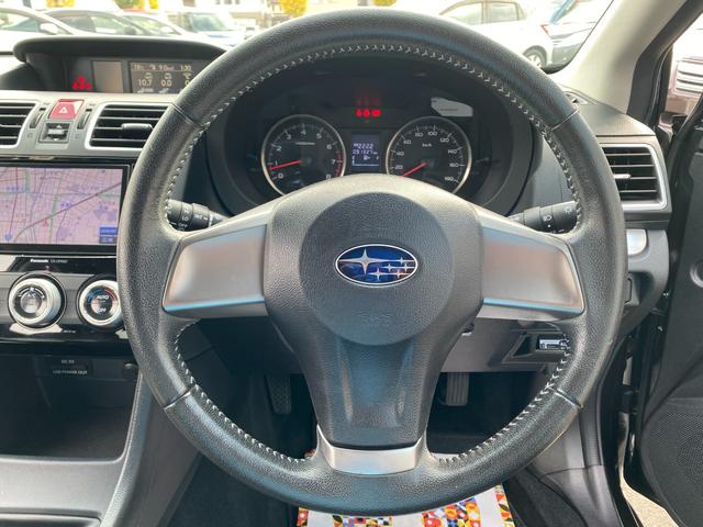 インプレッサスポーツ 1.6i-L 5速MT車 柿本改マフラー STIフロントリップ SDナビ フルセグ Bluetooth ETC Pスタート 社外アルミ タイミングチェーン HIDライト LEDフォグ 黒革シート シートヒーター(16枚目)