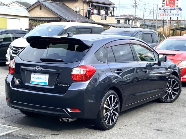 インプレッサスポーツ 1.6i-L 5速MT車 柿本改マフラー STIフロントリップ SDナビ フルセグ Bluetooth ETC Pスタート 社外アルミ タイミングチェーン HIDライト LEDフォグ 黒革シート シートヒーター(43枚目)
