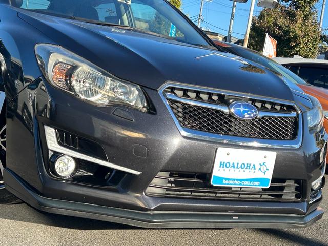 インプレッサスポーツ 1.6i-L 5速MT車 柿本改マフラー STIフロントリップ SDナビ フルセグ Bluetooth ETC Pスタート 社外アルミ タイミングチェーン HIDライト LEDフォグ 黒革シート シートヒーター(46枚目)