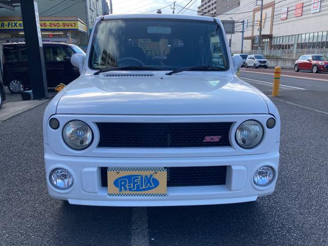 アルトラパン SS 走行120000キロ オーディオ・CD・AUX ETC 横滑り防止 ライトレベライザー 社外アルミホイール14インチ SSターボ 内装清掃済み 外装磨き施工済み 保証付き(3枚目)