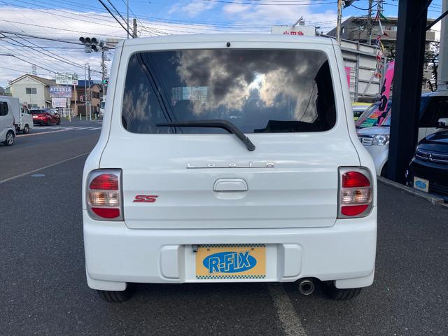 アルトラパン SS 走行120000キロ オーディオ・CD・AUX ETC 横滑り防止 ライトレベライザー 社外アルミホイール14インチ SSターボ 内装清掃済み 外装磨き施工済み 保証付き(4枚目)
