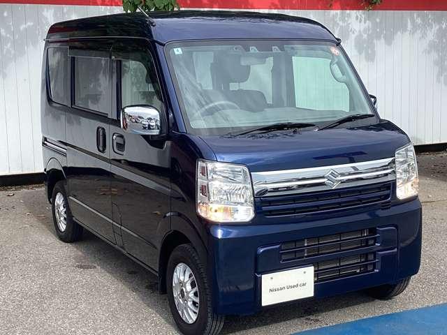 エブリイ 660 ジョイン ハイルーフ 5AGS車 ディスプレイオーディオ・バックアイカメラ 全席PW バックカメラ付き 1オーナー ETC付き SRS Wエアバック キーフリーシステム AC ABS付き パワーステアリング サポカー 記録簿付き(3枚目)