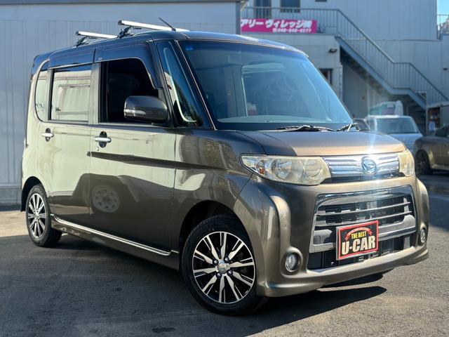 タント カスタムＲＳ　ユーザー買取／ターボ／規格外純正アルミホイール／パワスラ／社外ナビ／フルセグ／バックカメラ／ＥＴＣ／ルーフキャリア／ＨＩＤ／イエローフォグ／スマートキー×２／スモークフィルム／車検整備付／１年保証付（7枚目）