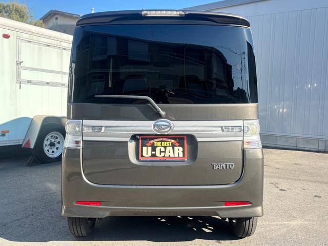 タント カスタムＲＳ　ユーザー買取／ターボ／規格外純正アルミホイール／パワスラ／社外ナビ／フルセグ／バックカメラ／ＥＴＣ／ルーフキャリア／ＨＩＤ／イエローフォグ／スマートキー×２／スモークフィルム／車検整備付／１年保証付（9枚目）