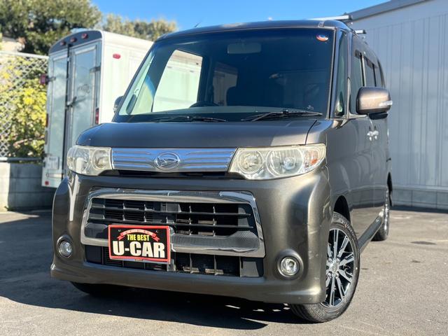 タント カスタムＲＳ　ユーザー買取／ターボ／規格外純正アルミホイール／パワスラ／社外ナビ／フルセグ／バックカメラ／ＥＴＣ／ルーフキャリア／ＨＩＤ／イエローフォグ／スマートキー×２／スモークフィルム／車検整備付／１年保証付（24枚目）