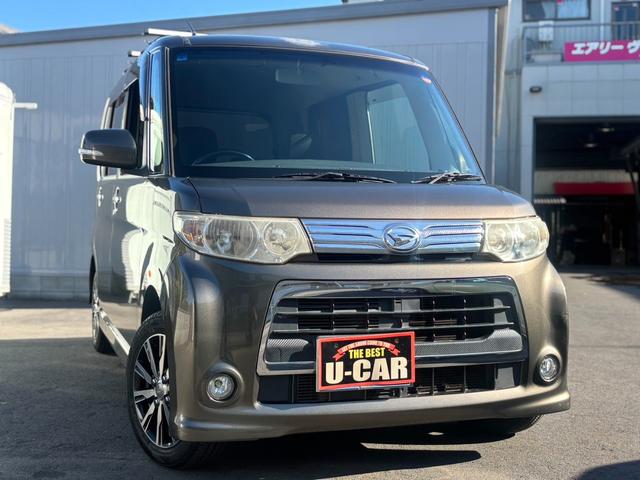 タント カスタムＲＳ　ユーザー買取／ターボ／規格外純正アルミホイール／パワスラ／社外ナビ／フルセグ／バックカメラ／ＥＴＣ／ルーフキャリア／ＨＩＤ／イエローフォグ／スマートキー×２／スモークフィルム／車検整備付／１年保証付（25枚目）