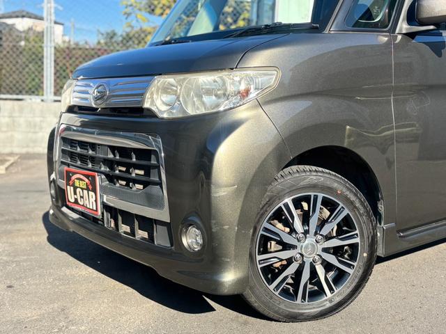 タント カスタムＲＳ　ユーザー買取／ターボ／規格外純正アルミホイール／パワスラ／社外ナビ／フルセグ／バックカメラ／ＥＴＣ／ルーフキャリア／ＨＩＤ／イエローフォグ／スマートキー×２／スモークフィルム／車検整備付／１年保証付（33枚目）