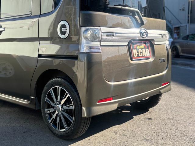 タント カスタムＲＳ　ユーザー買取／ターボ／規格外純正アルミホイール／パワスラ／社外ナビ／フルセグ／バックカメラ／ＥＴＣ／ルーフキャリア／ＨＩＤ／イエローフォグ／スマートキー×２／スモークフィルム／車検整備付／１年保証付（35枚目）