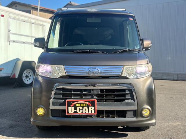 タント カスタムＲＳ　ユーザー買取／ターボ／規格外純正アルミホイール／パワスラ／社外ナビ／フルセグ／バックカメラ／ＥＴＣ／ルーフキャリア／ＨＩＤ／イエローフォグ／スマートキー×２／スモークフィルム／車検整備付／１年保証付（48枚目）