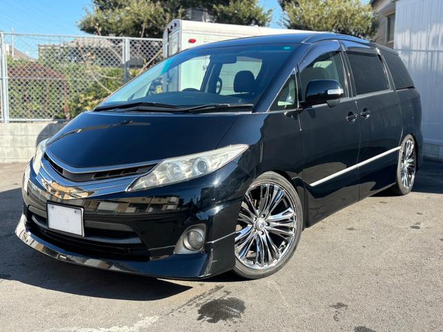 エスティマ アエラス ユーザー買取車/タナベ車高調/RAYS VERSUS 20インチAW/モデリスタフロントスポイラー/両側パワスラ/メーカーHDDナビ/フルセグ/CD・DVD再生/BT接続/ETC/Bカメラ/車検整備付(4枚目)