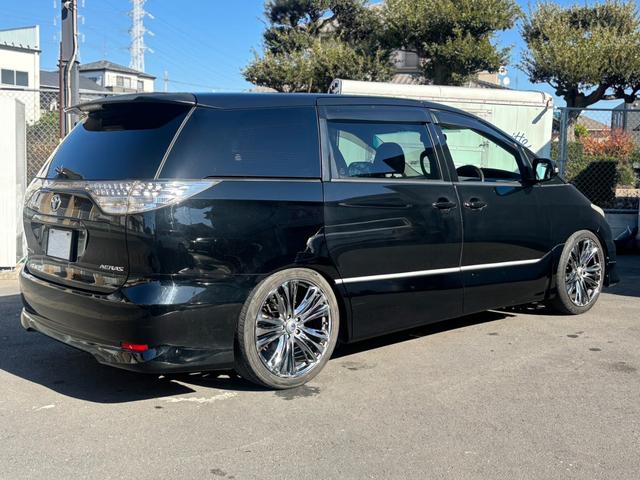 エスティマ アエラス ユーザー買取車/タナベ車高調/RAYS VERSUS 20インチAW/モデリスタフロントスポイラー/両側パワスラ/メーカーHDDナビ/フルセグ/CD・DVD再生/BT接続/ETC/Bカメラ/車検整備付(34枚目)