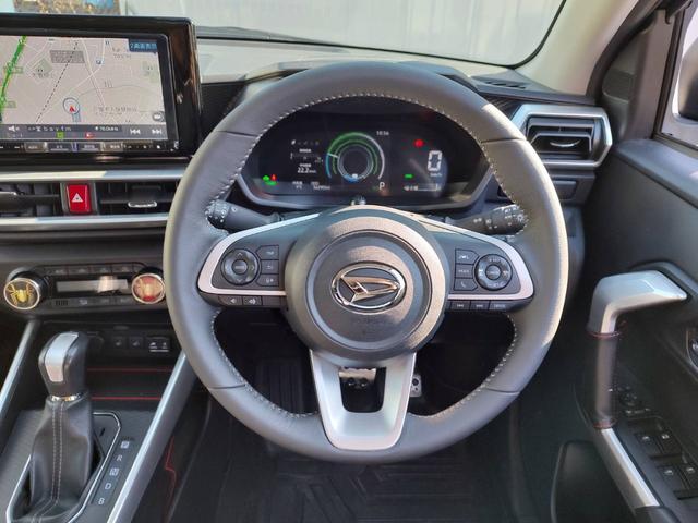 ロッキー プレミアムG HEV Fバンパーガード/ルーフキャリア・ラック/レーダークルコン/純正9型ナビ/Bカメラ/フルセグ/ETC/S-PDL/スマアシ/シートヒーター/電動パーキングブレーキ/オートブレーキホールド/車検整備付(19枚目)