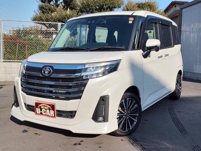 ルーミー カスタムG-T ユーザー買取車/ワンオーナー/純正9型SDナビ/パノラミックビューモニター/フルセグ/CD・DVD再生/BT接続/ETC2.0/両側パワスラ/セーフティセンス/衝突軽減ブレーキ/LED ヘッドライト(4枚目)