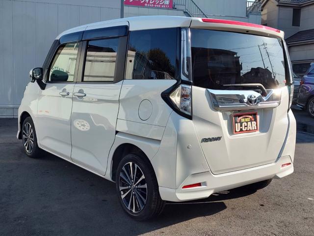 ルーミー カスタムG-T ユーザー買取車/ワンオーナー/純正9型SDナビ/パノラミックビューモニター/フルセグ/CD・DVD再生/BT接続/ETC2.0/両側パワスラ/セーフティセンス/衝突軽減ブレーキ/LED ヘッドライト(9枚目)