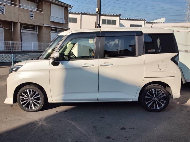 ルーミー カスタムG-T ユーザー買取車/ワンオーナー/純正9型SDナビ/パノラミックビューモニター/フルセグ/CD・DVD再生/BT接続/ETC2.0/両側パワスラ/セーフティセンス/衝突軽減ブレーキ/LED ヘッドライト(10枚目)